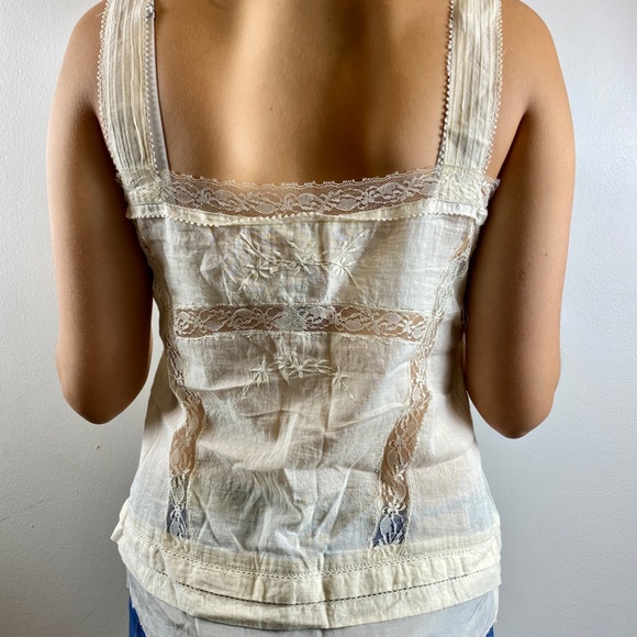 STEPHANIE VAILLE PARIS DELICATE BUTTON-UP CAMISOLE SZ S - Picture 8 of 12